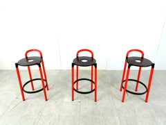 Taburetes de bar vintage de Anna Castelli Ferrieri para Kartell, años 80
