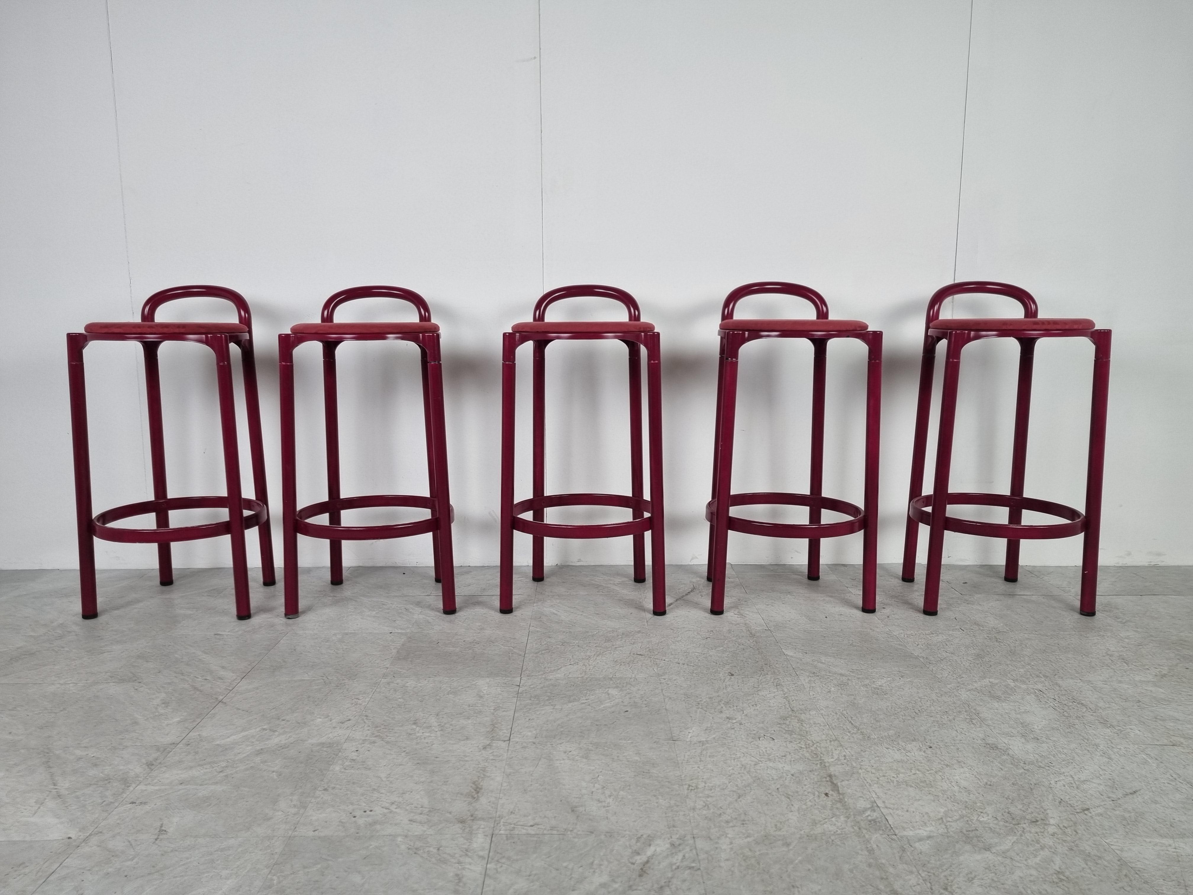 Postmoderne Tabourets de bar vintage d'Anna Castelli Ferrieri pour Kartell, années 1980