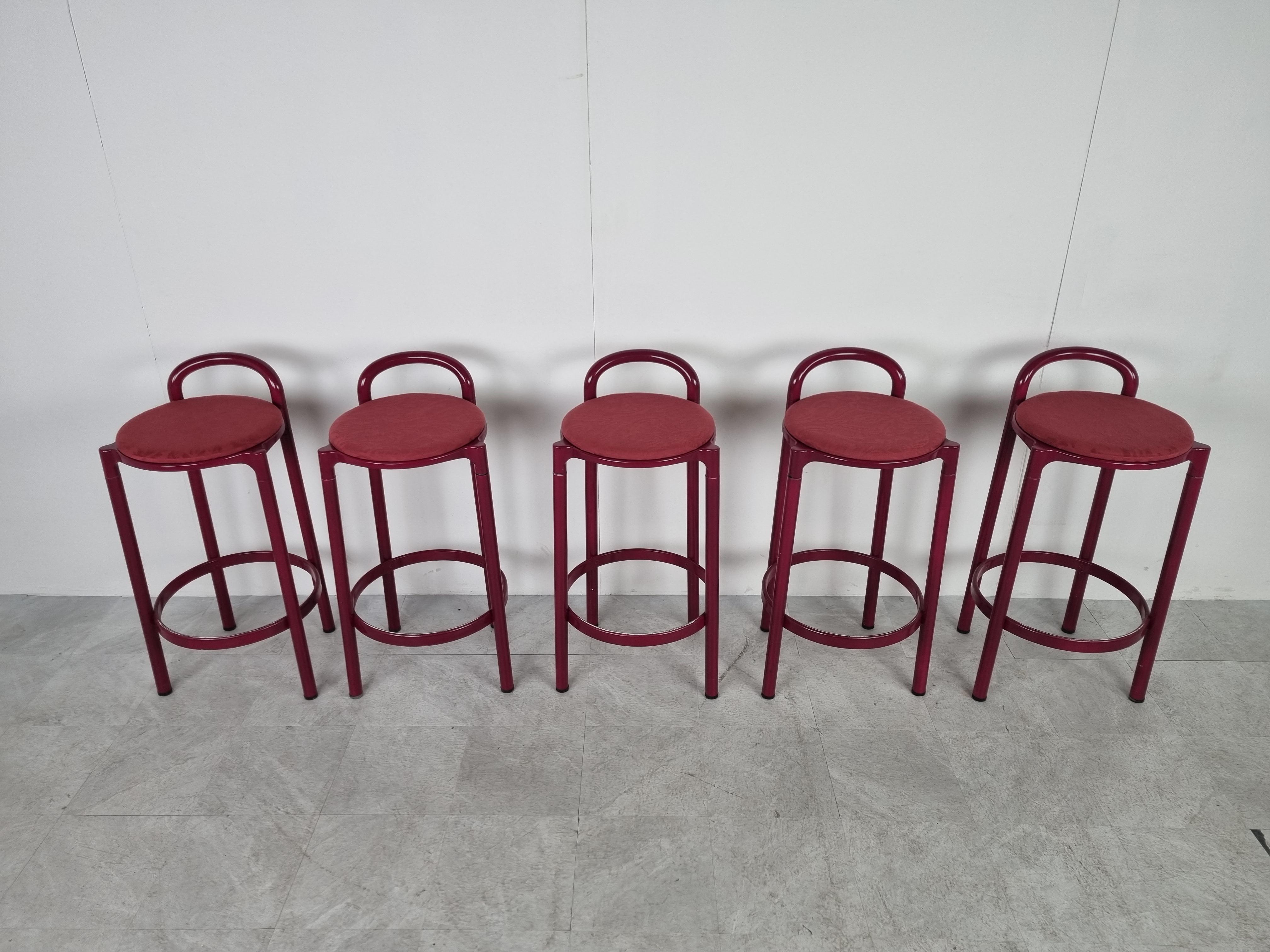 italien Tabourets de bar vintage d'Anna Castelli Ferrieri pour Kartell, années 1980
