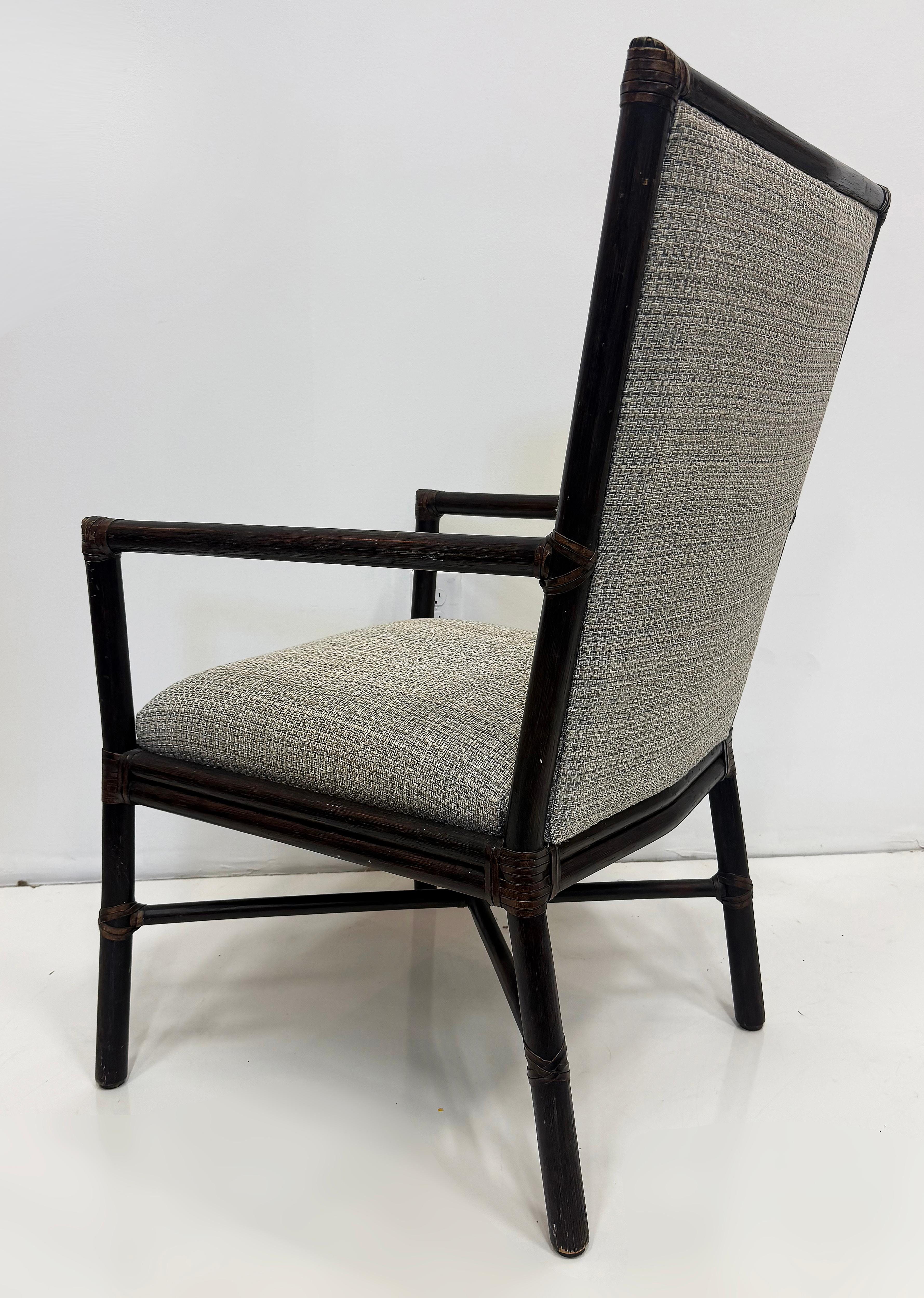 Leather Vintage Barbara Barry McGuire Rattan 