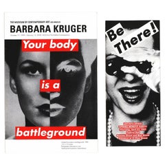 Vintage Barbara Kruger exhibition announcements, 1987-1999