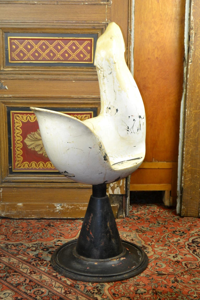 Cast Vintage Barber Chair, Animal Shaped, Seal, 1940s  For Sale