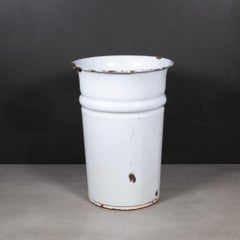 Vintage Barber Chair Enameled Bucket c.1940-1950