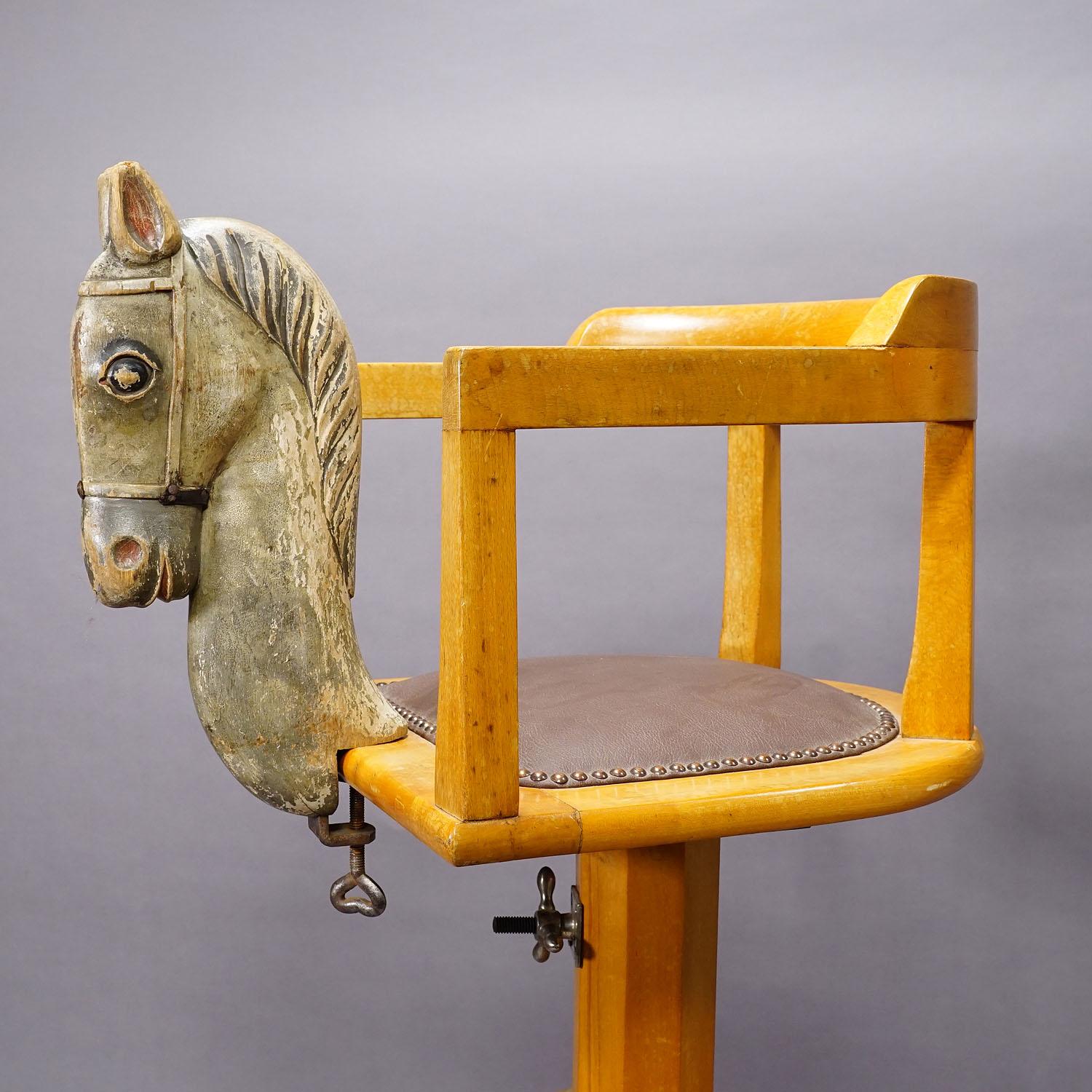 Victorian Vintage Barber Chair for Children, Germany ca. 1950s For Sale