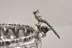 Barbour Silver Co. Versilbert Figural Kardinal Vögel Nuss Schale