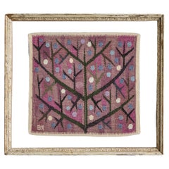 Vintage Barbro Nilsson Purple Wall Tapestry "Lila Kvist", Sweden, 1950s