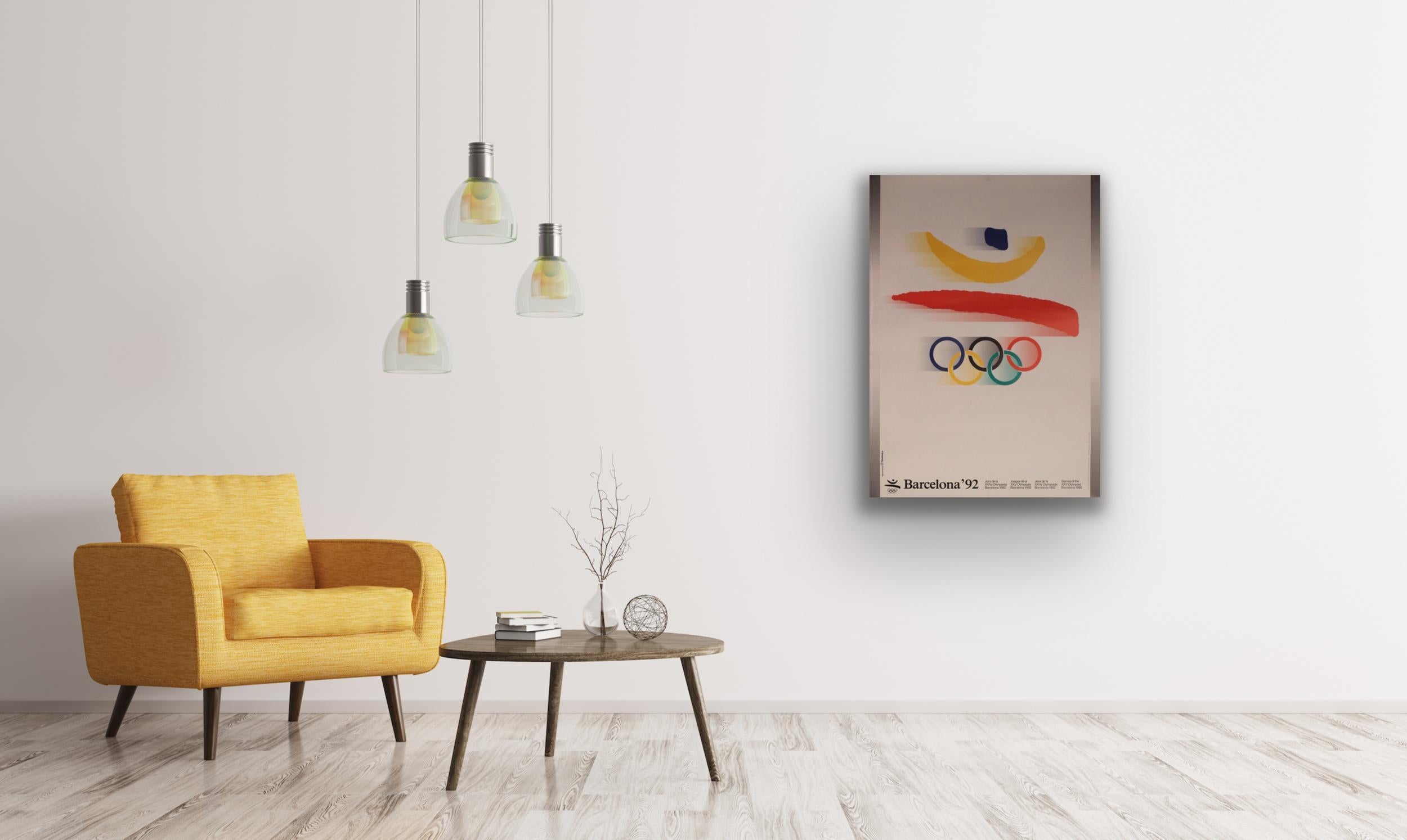 Vintage Barcelona 1992 Olympic Poster for the XXV Olympiad 1
