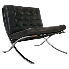 Retro Barcelona Chair by Mies van der Rohe Knoll 1960s