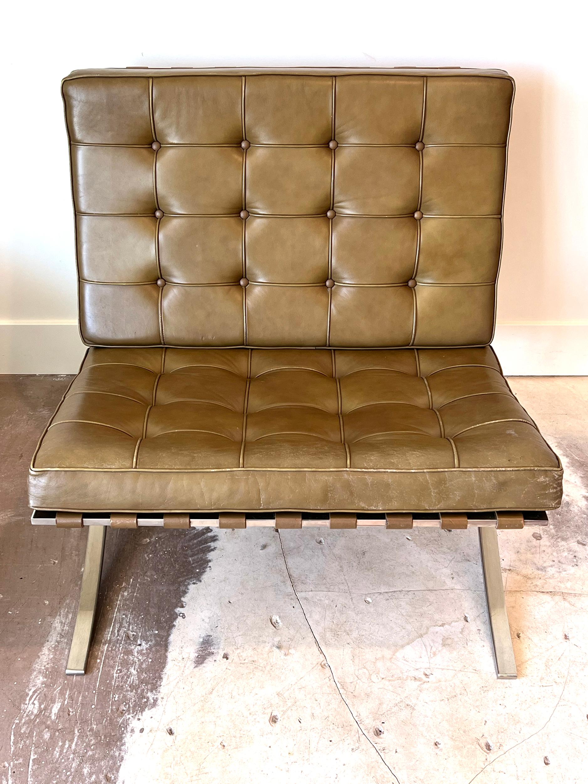 Barcelona-Stühle im Vintage-Stil von Ludwig Mies Van der Rohe für Knoll, 1960er Jahre (20. Jahrhundert)