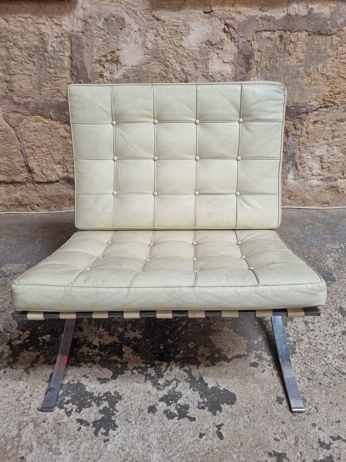 italien Fauteuil de salon Barcelona vintage par Knoll/MYC, 1970 en vente