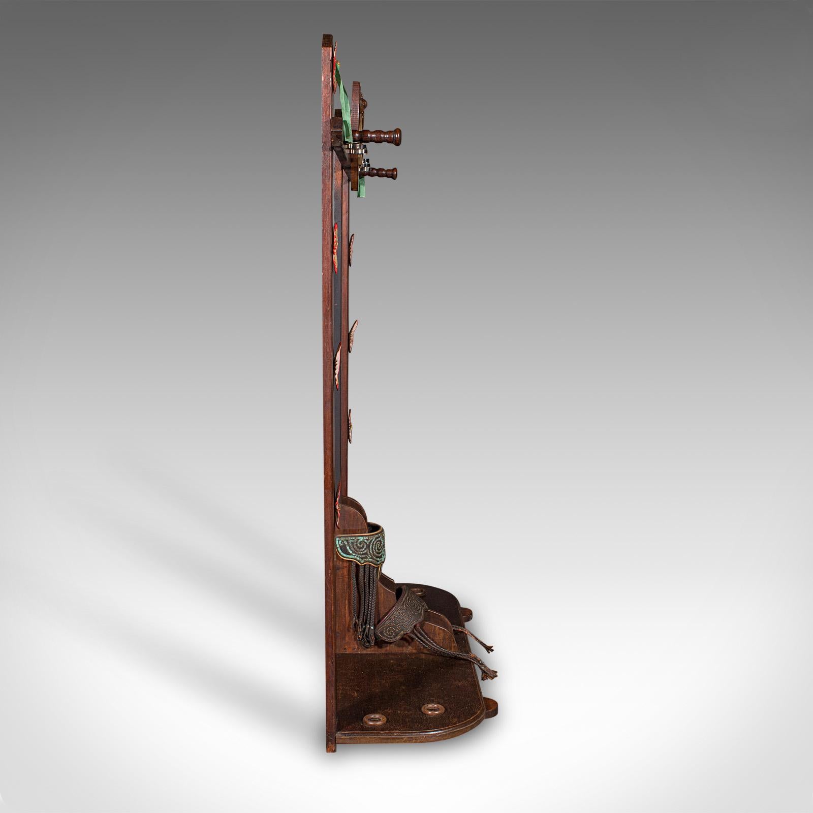 Vintage Barcelona Polo Mallet Stand, Spanish, Oak, Tack, Coat Rack, Mid Century In Good Condition For Sale In Hele, Devon, GB