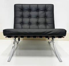 Vintage Barcelona Style Chair after Mies Van der Rohe, Late 20th Century