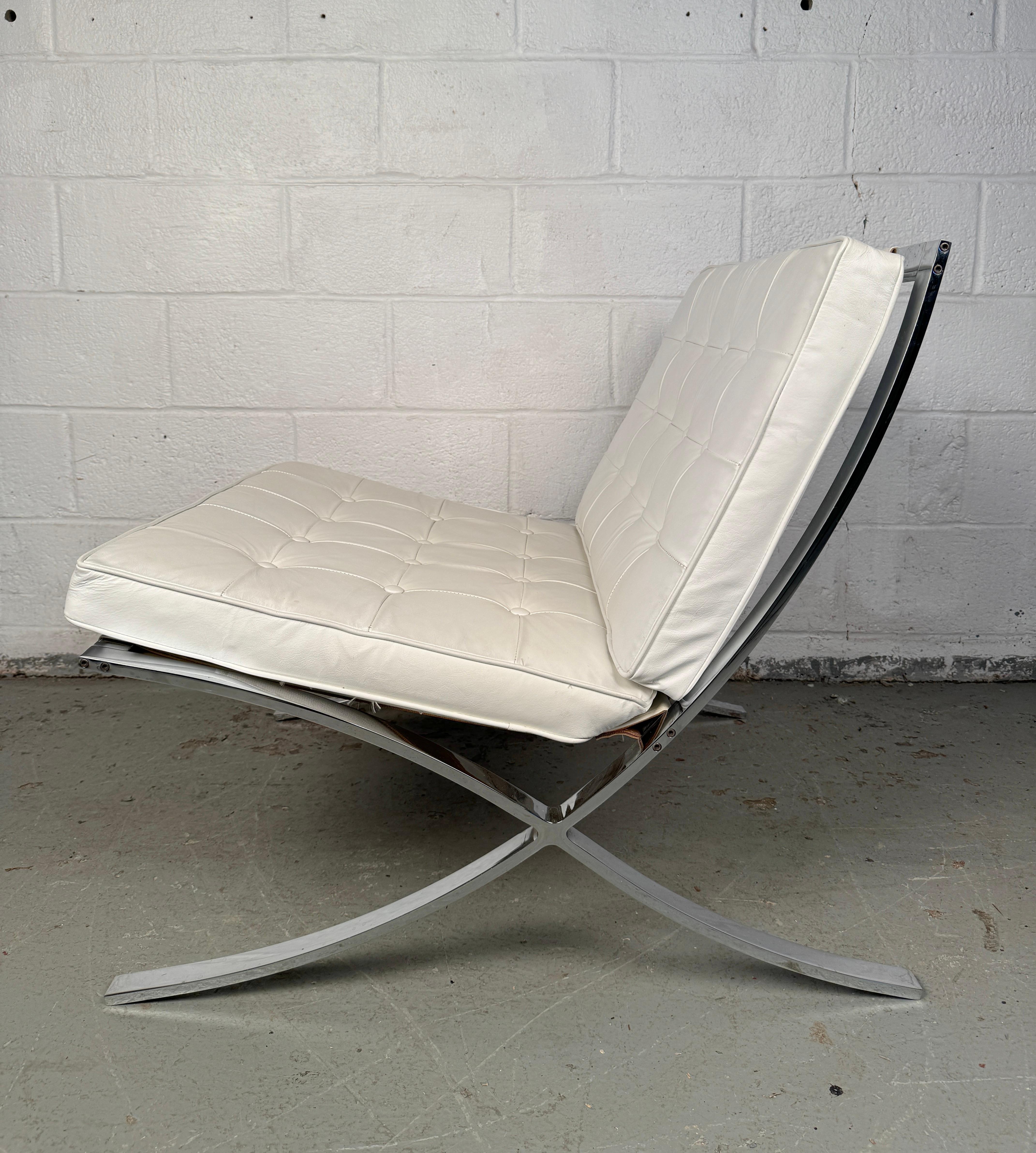 Vintage Barcelona Style Chairs after Mies Van der Rohe For Sale 1