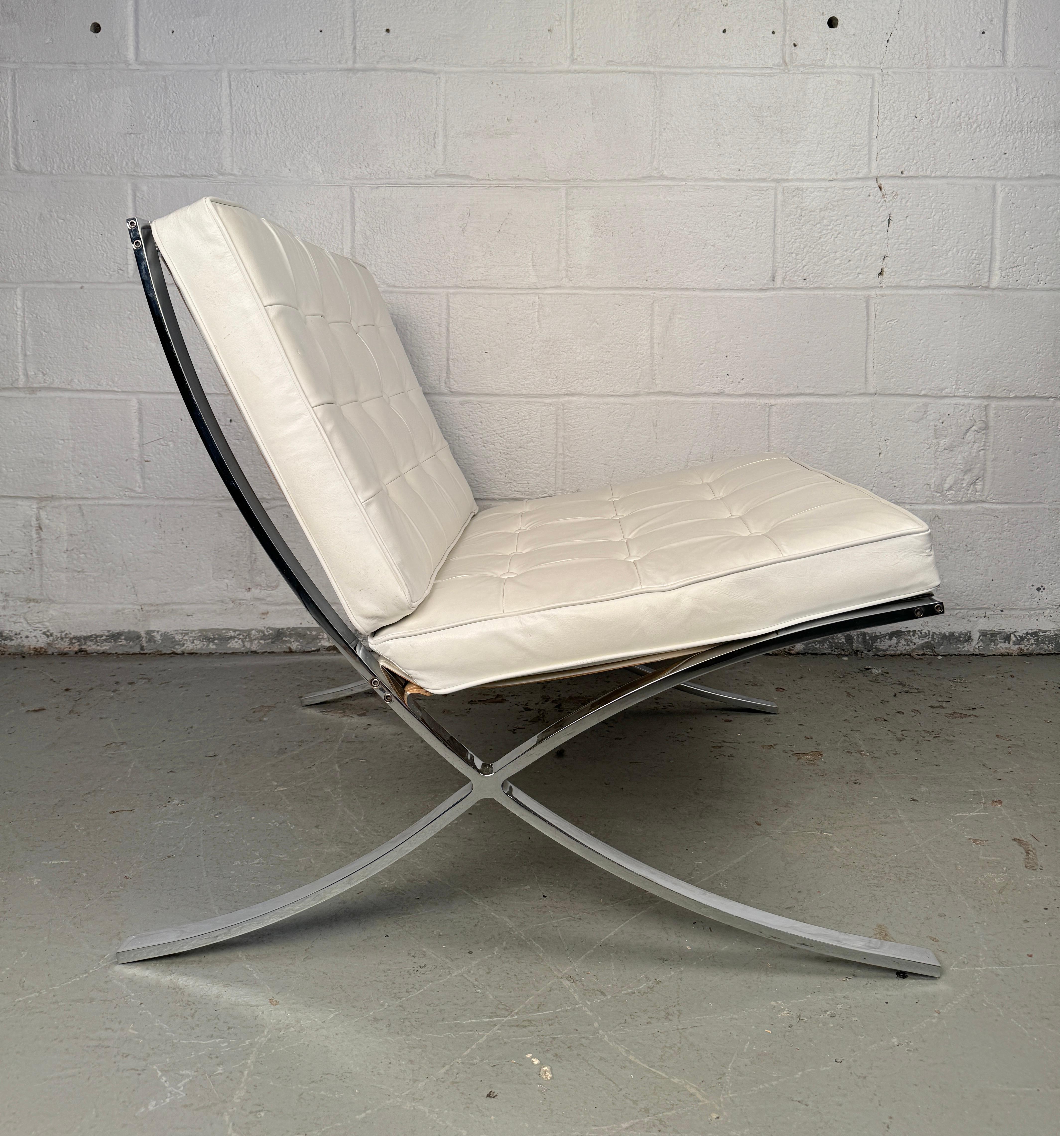 Vintage Barcelona Style Chairs after Mies Van der Rohe For Sale 2