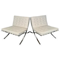 Vintage-Stühle im Barcelona-Stil nach Mies Van der Rohe