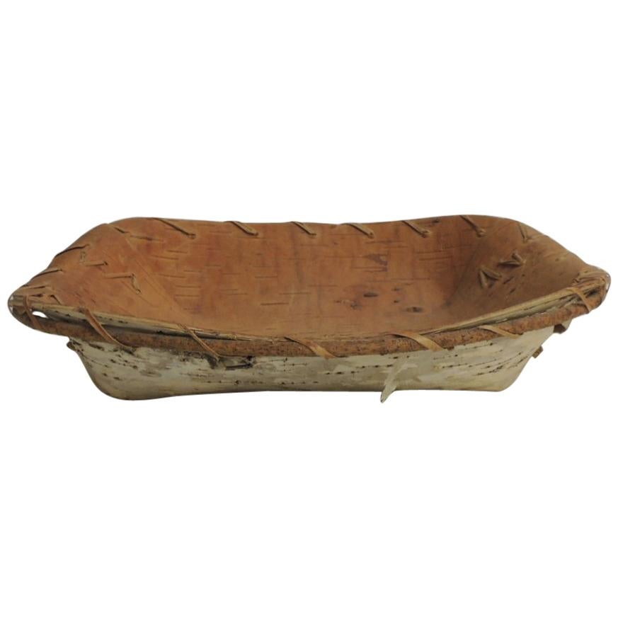 Vintage Tree Bark Serving Decorative Artisanal Bowl