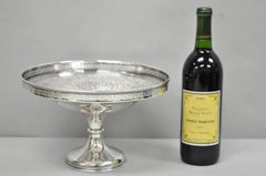 Vintage Barker Ellis England Silver Plated Pedestal Compote Tazza Candy Dish