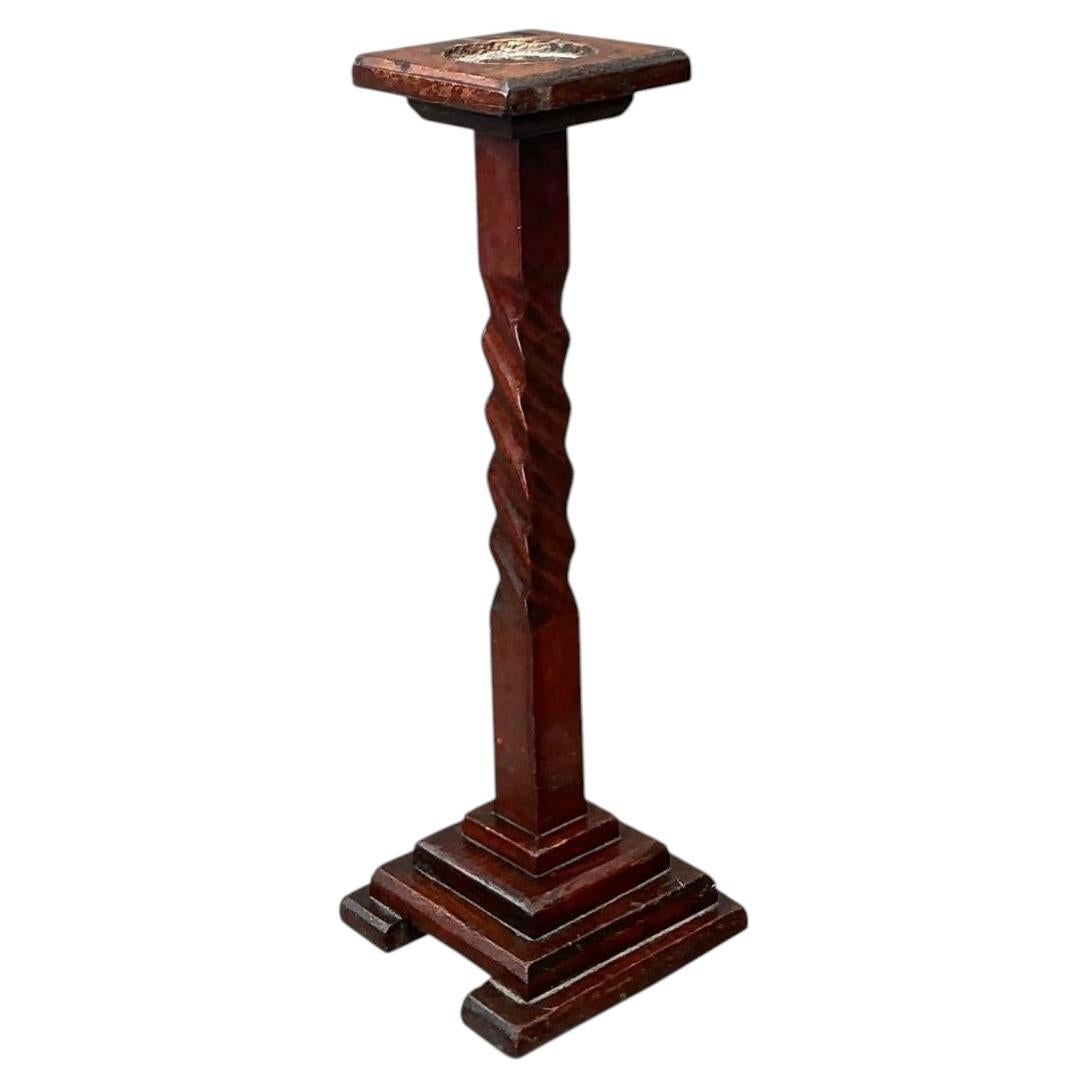What is an old-fashioned candle holder called?