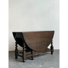 Vintage Barley Twist Gate Leg Table