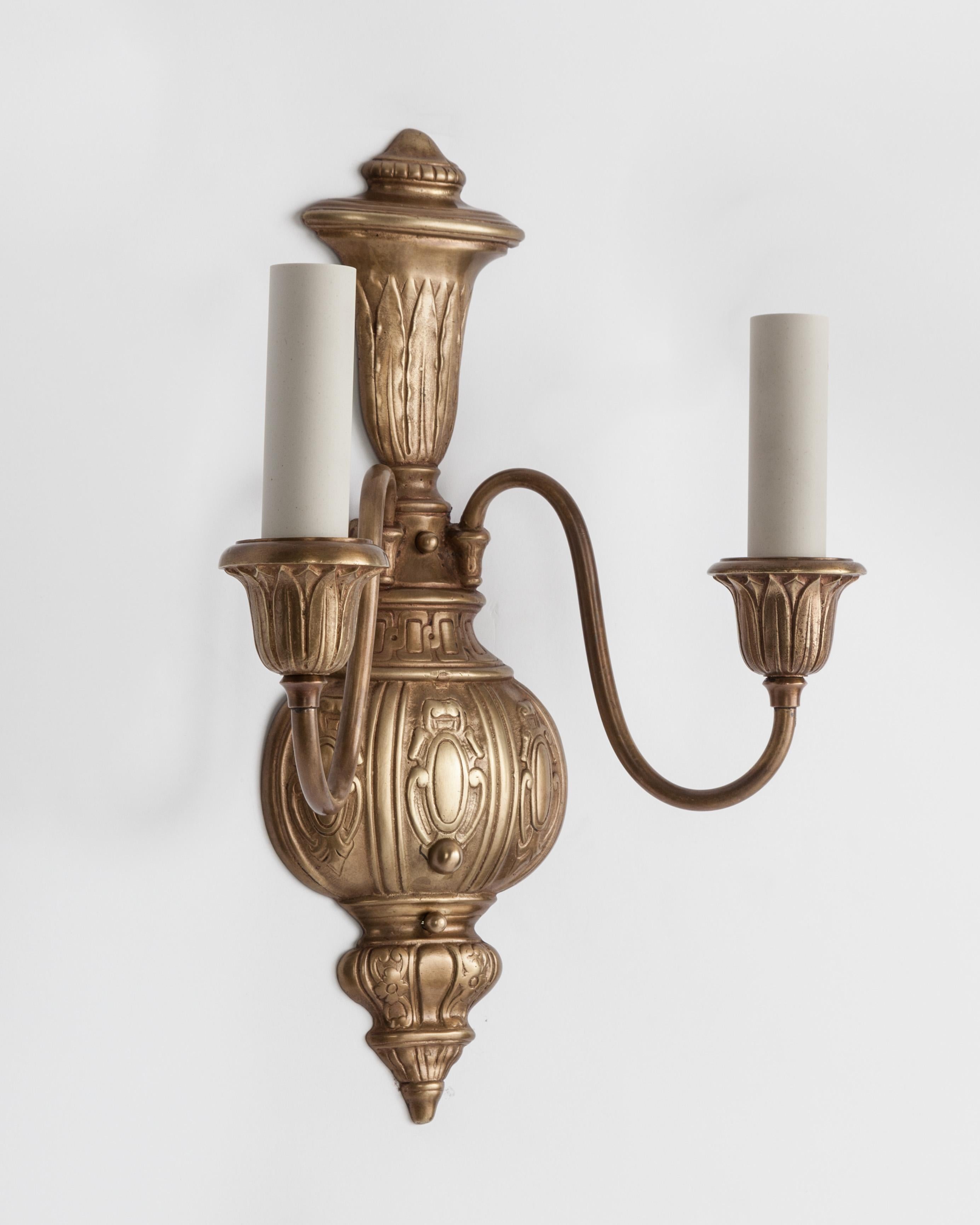 bronze wall sconce