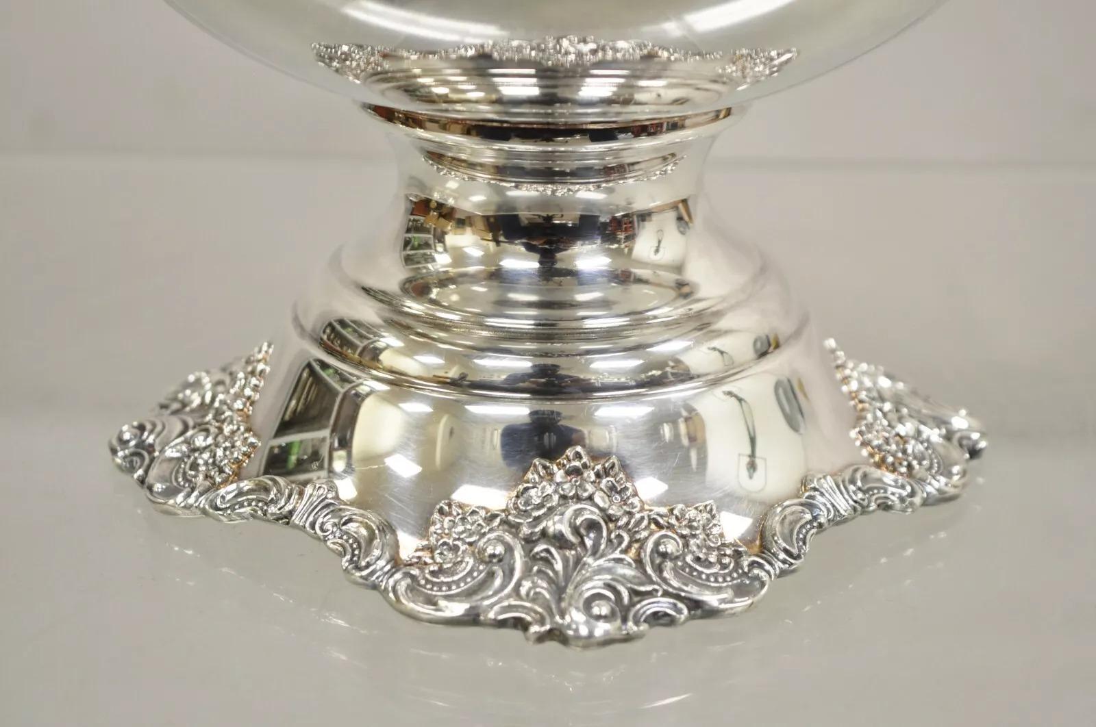 Unknown Vintage Baroque by Wallace 243 Silver Plated Champagne Chiller Wine Ice Bucket