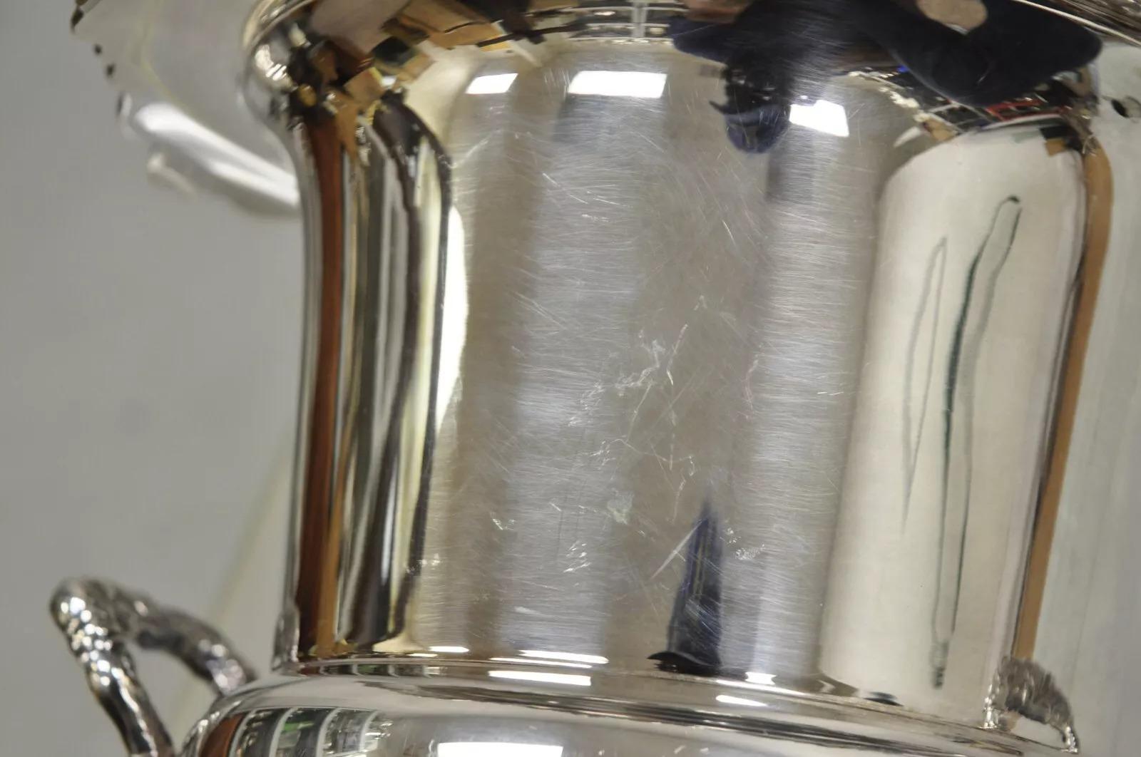 Vintage Baroque by Wallace 243 Silver Plated Champagne Chiller Wine Ice Bucket 3