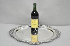 Vintage Baroque by Wallace 258 Victorian Silver Plated Oval Serving Platter Tray