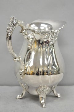 Vintage Baroque by Wallace 267 Silver Plated Footed Lemonade Water Pitcher