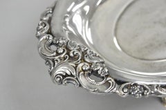 Vintage Baroque by Wallace Victorian Silver Plated Footed Centerpiece Fruit Bowl
