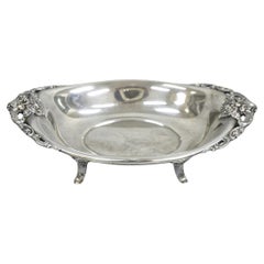Frutero con pie Barroco vintage de Wallace bañado en plata victoriana