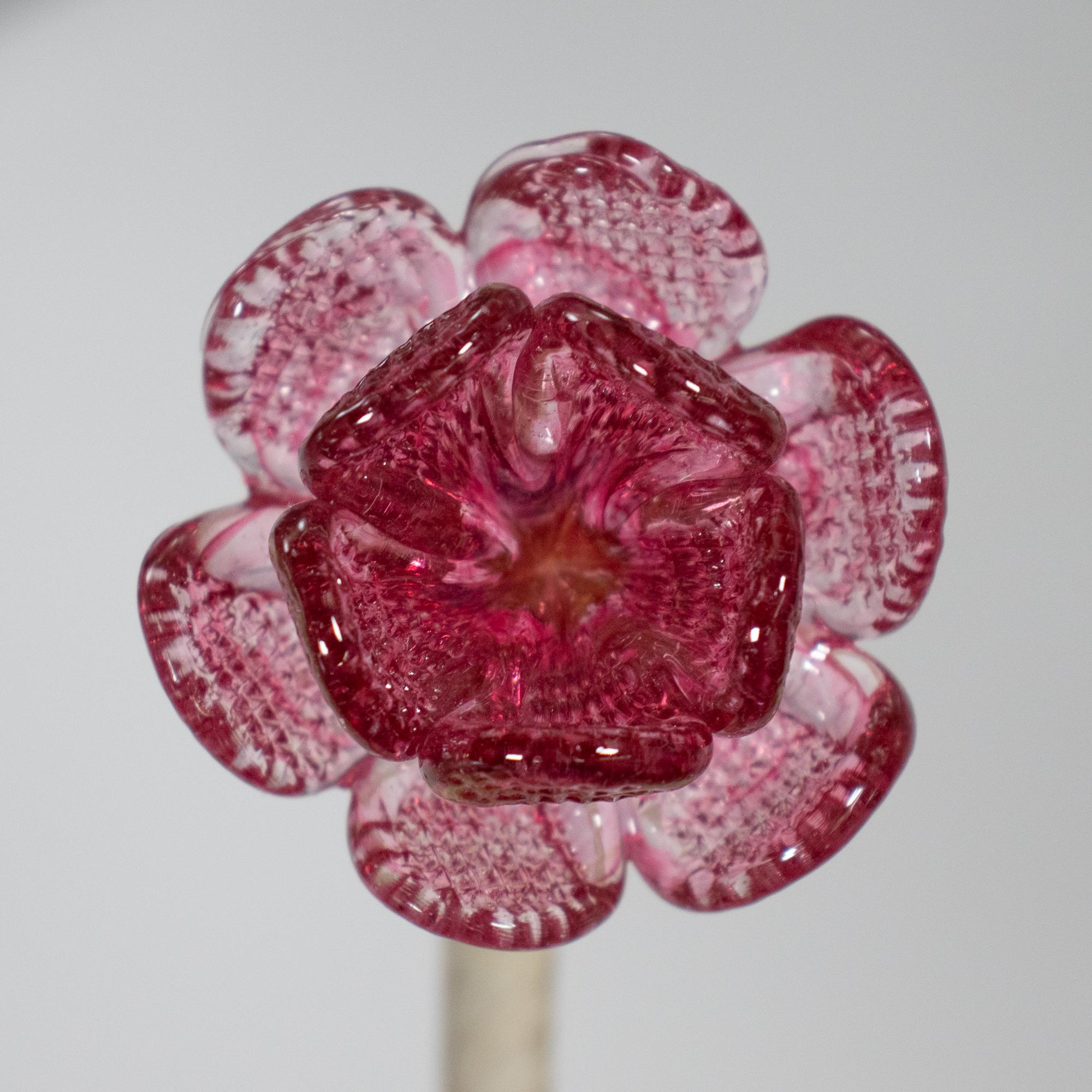Ambra e rosa in stile barocco vintage  Lampadario di Murano alla maniera di G. Briati in vendita 9