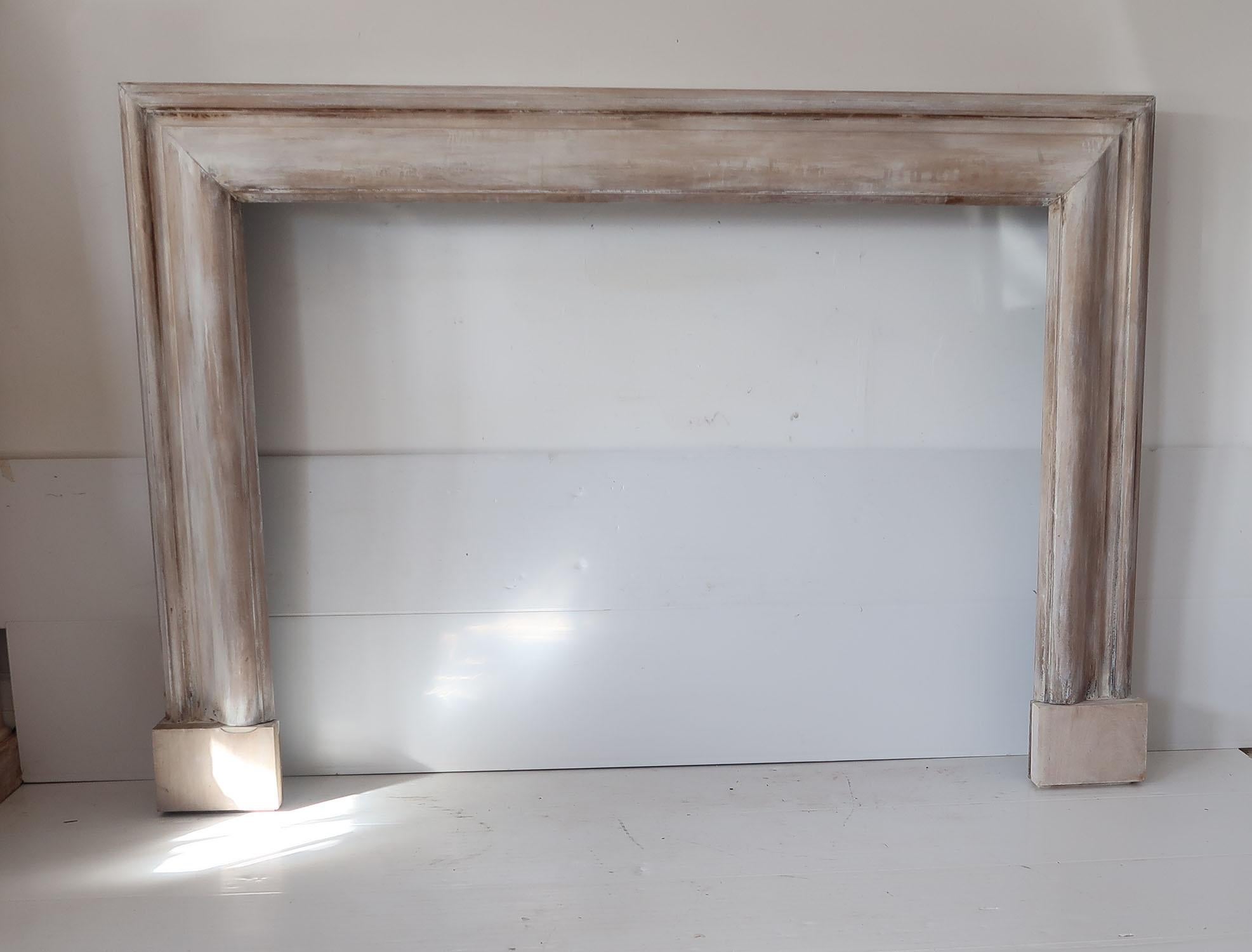 Vintage Baroque Style Bleached Walnut Fire Surround by Bratt Colbran In Good Condition In St Annes, Lancashire