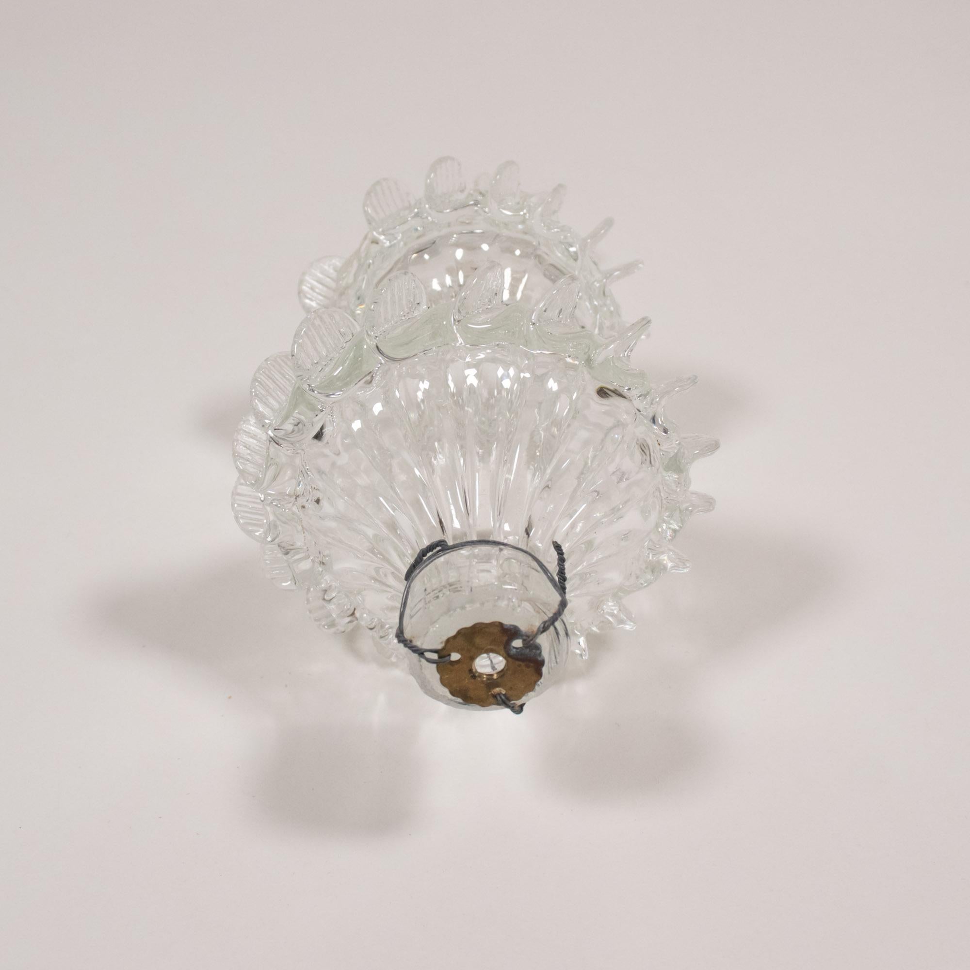 Vintage Barock Stil Gesteppte Cristallo Murano Kronleuchter im Angebot 10