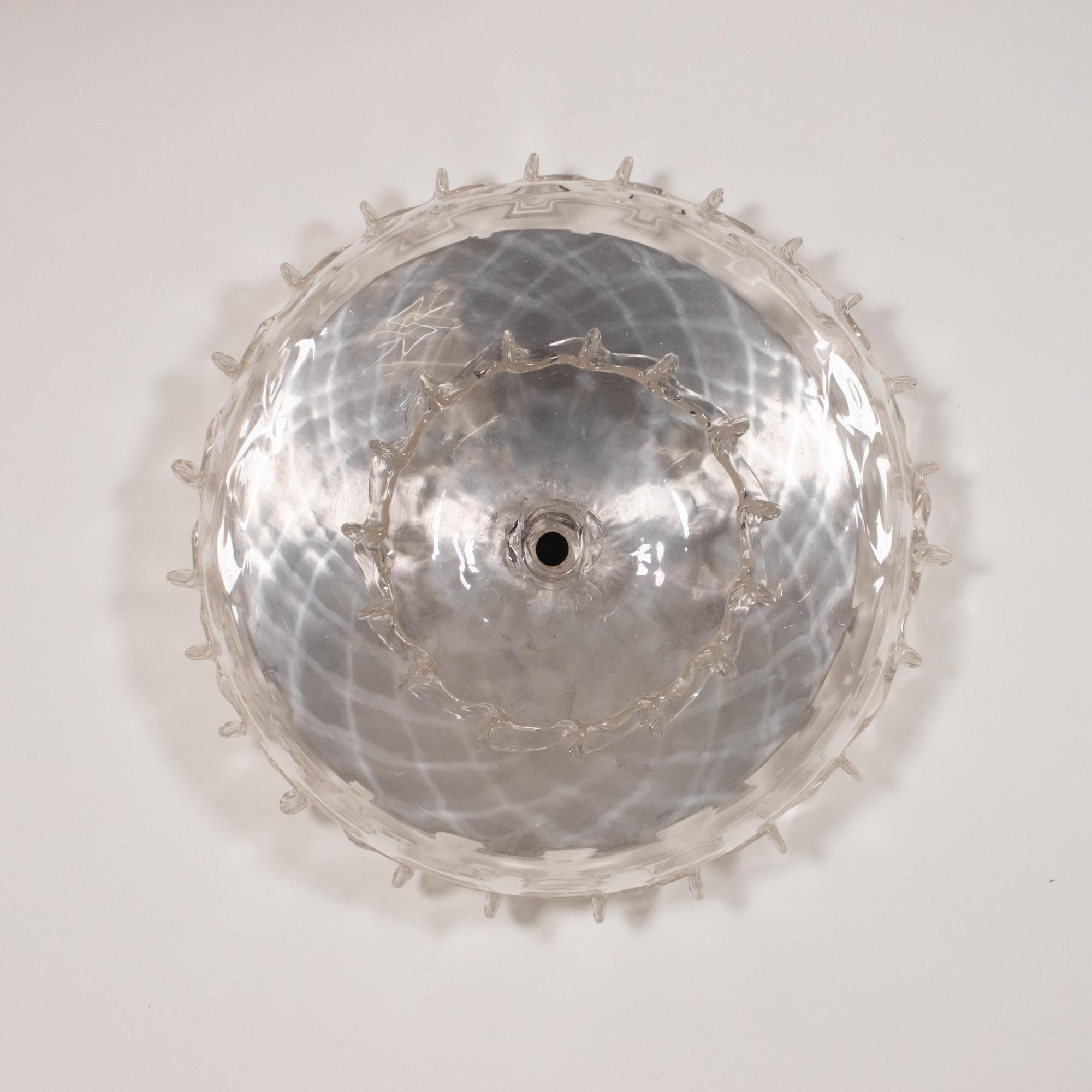 Vintage Barock Stil Gesteppte Cristallo Murano Kronleuchter im Angebot 12