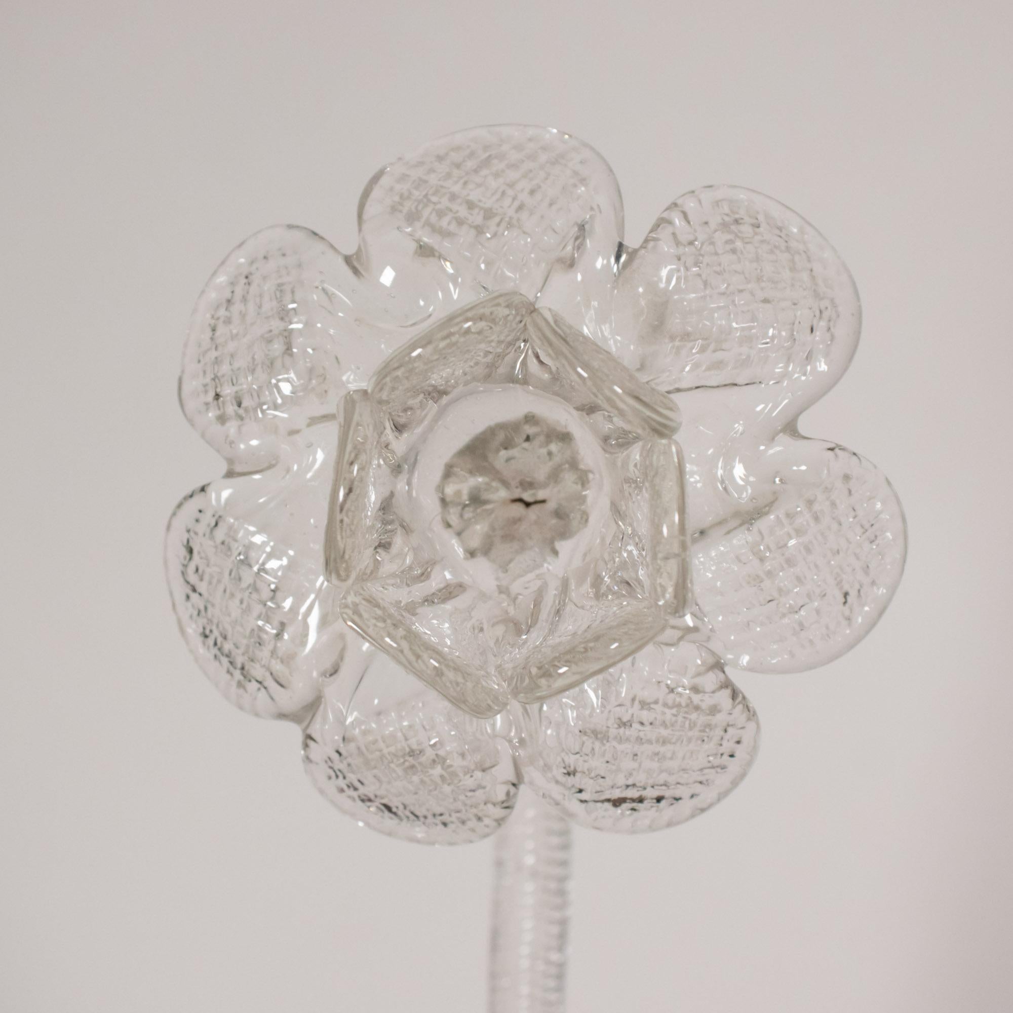 Vintage Barock Stil Gesteppte Cristallo Murano Kronleuchter (Geblasenes Glas) im Angebot