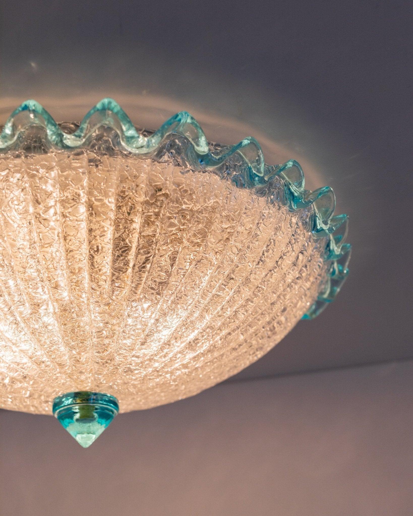 Vintage Barovier e Toso Ceiling Lamp Hollywood Regency, Italy, 1960s For Sale 1