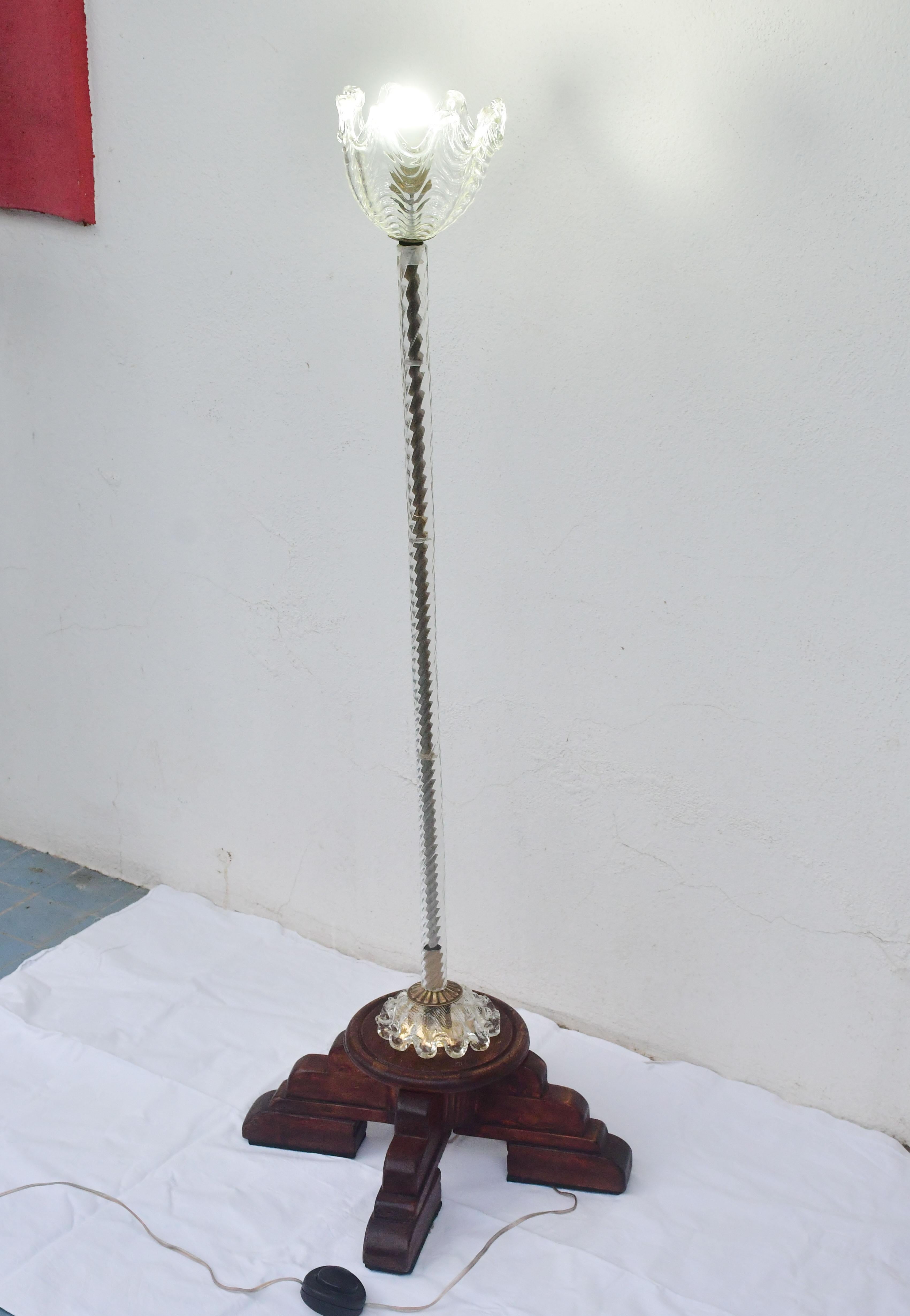 Lámpara de pie vintage Barovier e Toso en venta 7