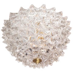 Vintage Barovier Spiked Flush Mount Light