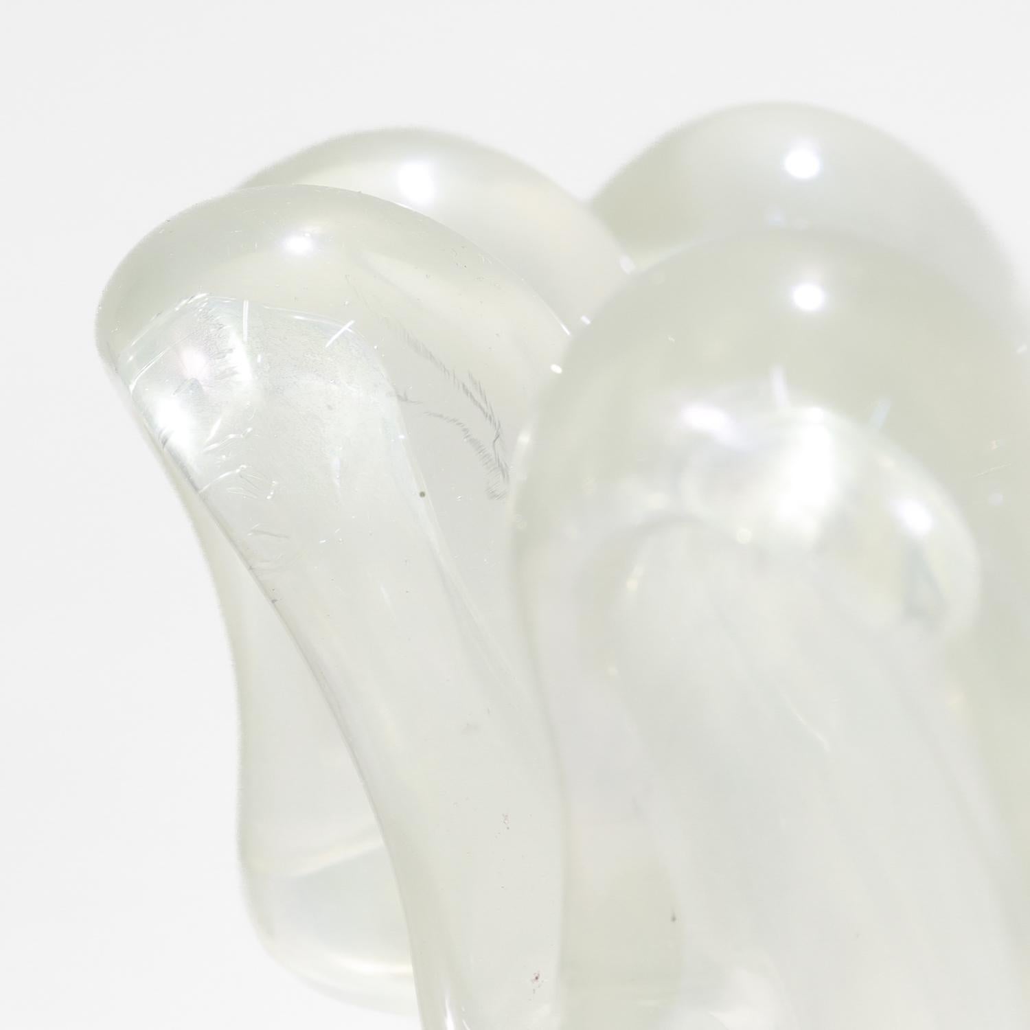 Vintage Barovier & Toso 'A Grosse Costolature' Art Glass Vase For Sale 6