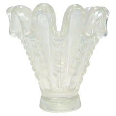 Vintage Barovier & Toso 'A Grosse Costolature' Art Glass Vase