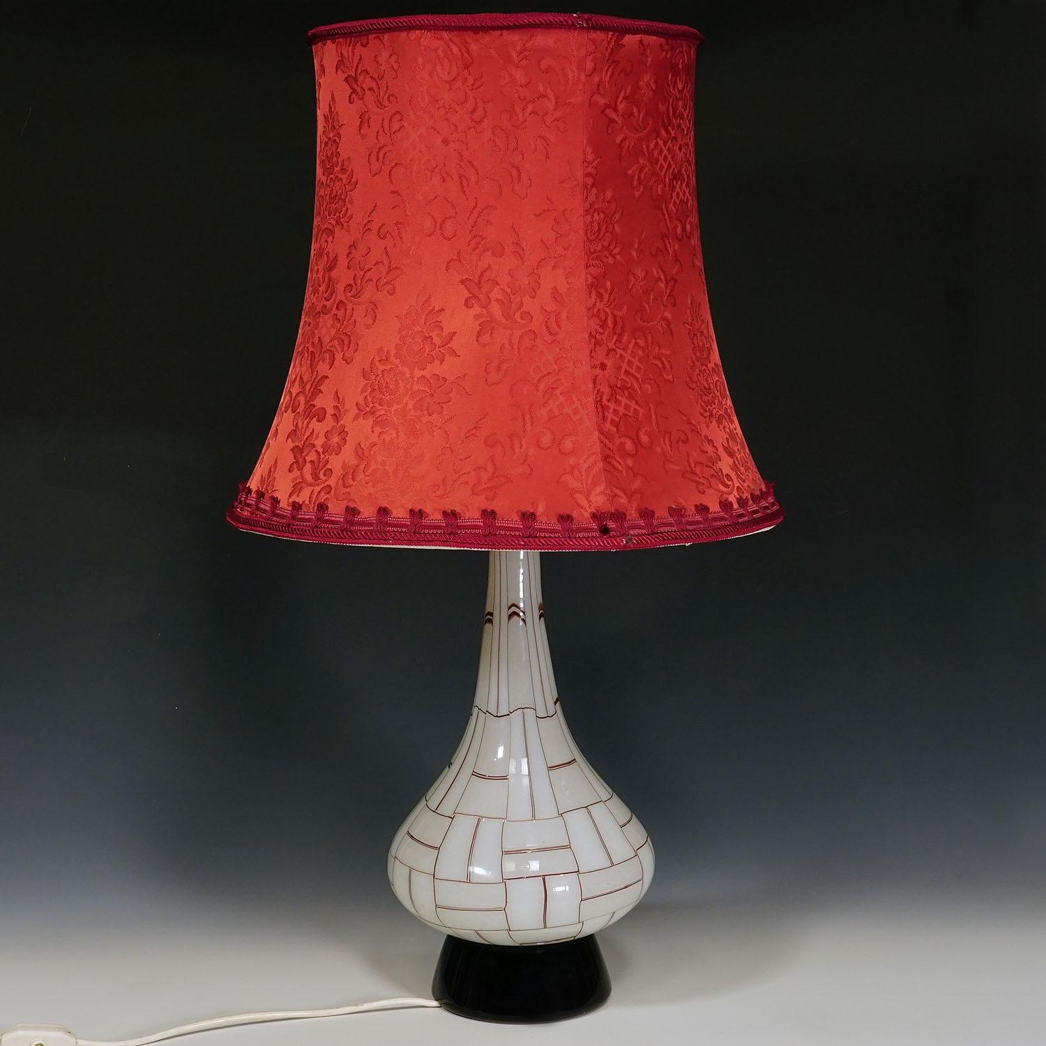 Mid-Century Modern Vintage Barovier & Toso 'Sidone' Table Lamp, Murano circa 1960s For Sale