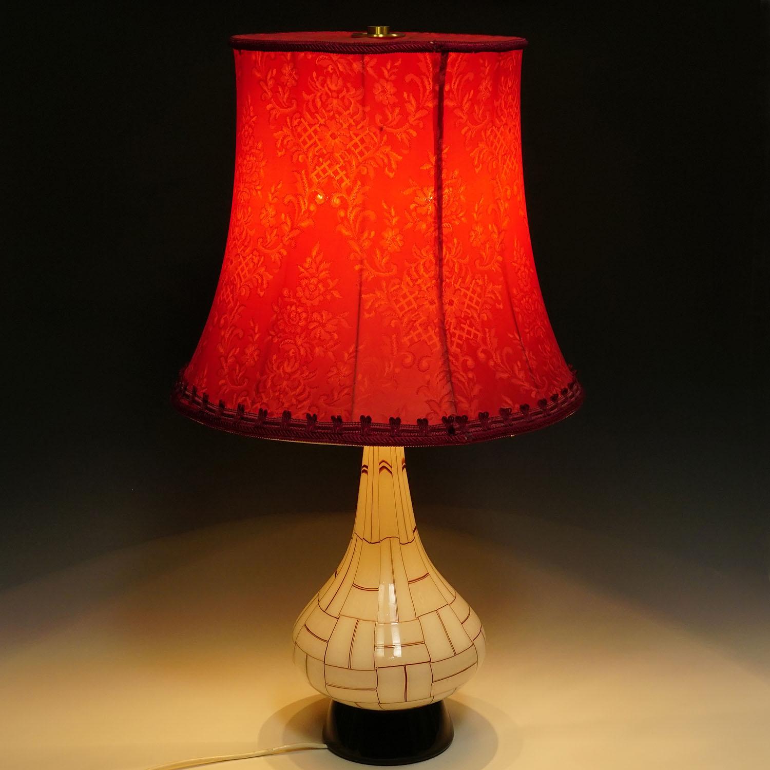 Vintage Barovier & Toso 'Sidone' Table Lamp, Murano circa 1960s For Sale 1