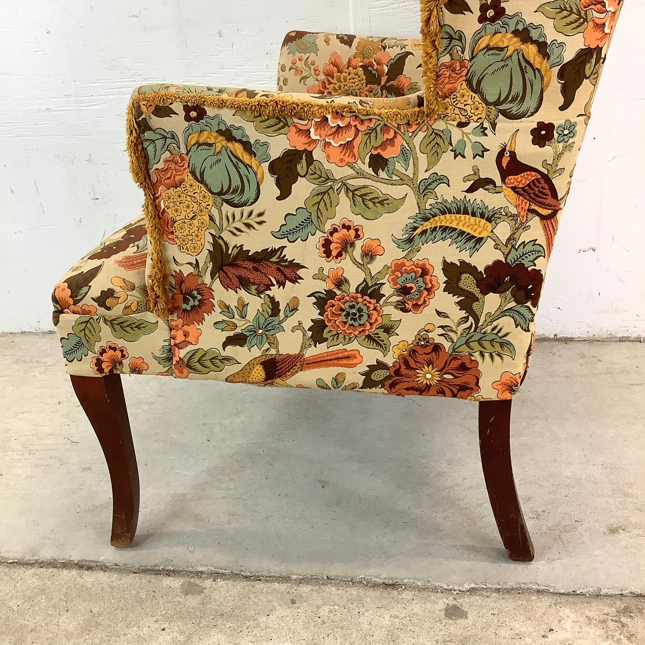 Vintage Barrel Back Arm Chair For Sale 3