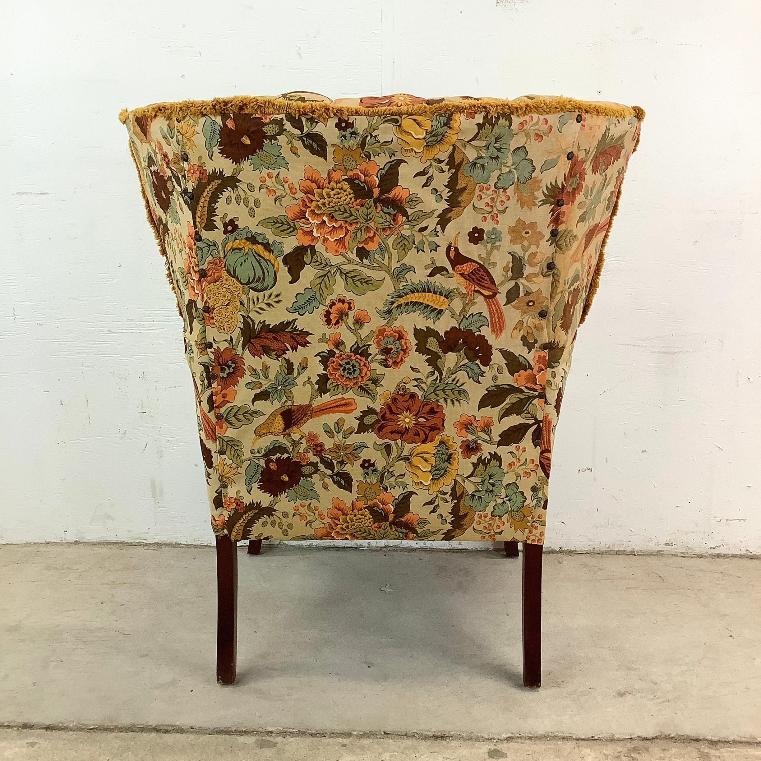 Unknown Vintage Barrel Back Arm Chair For Sale