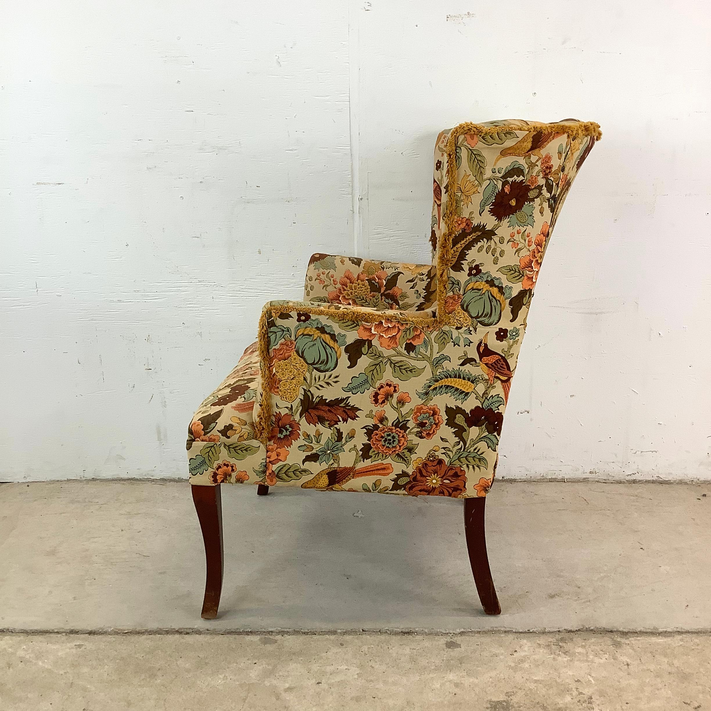 Other Vintage Barrel Back Arm Chair For Sale