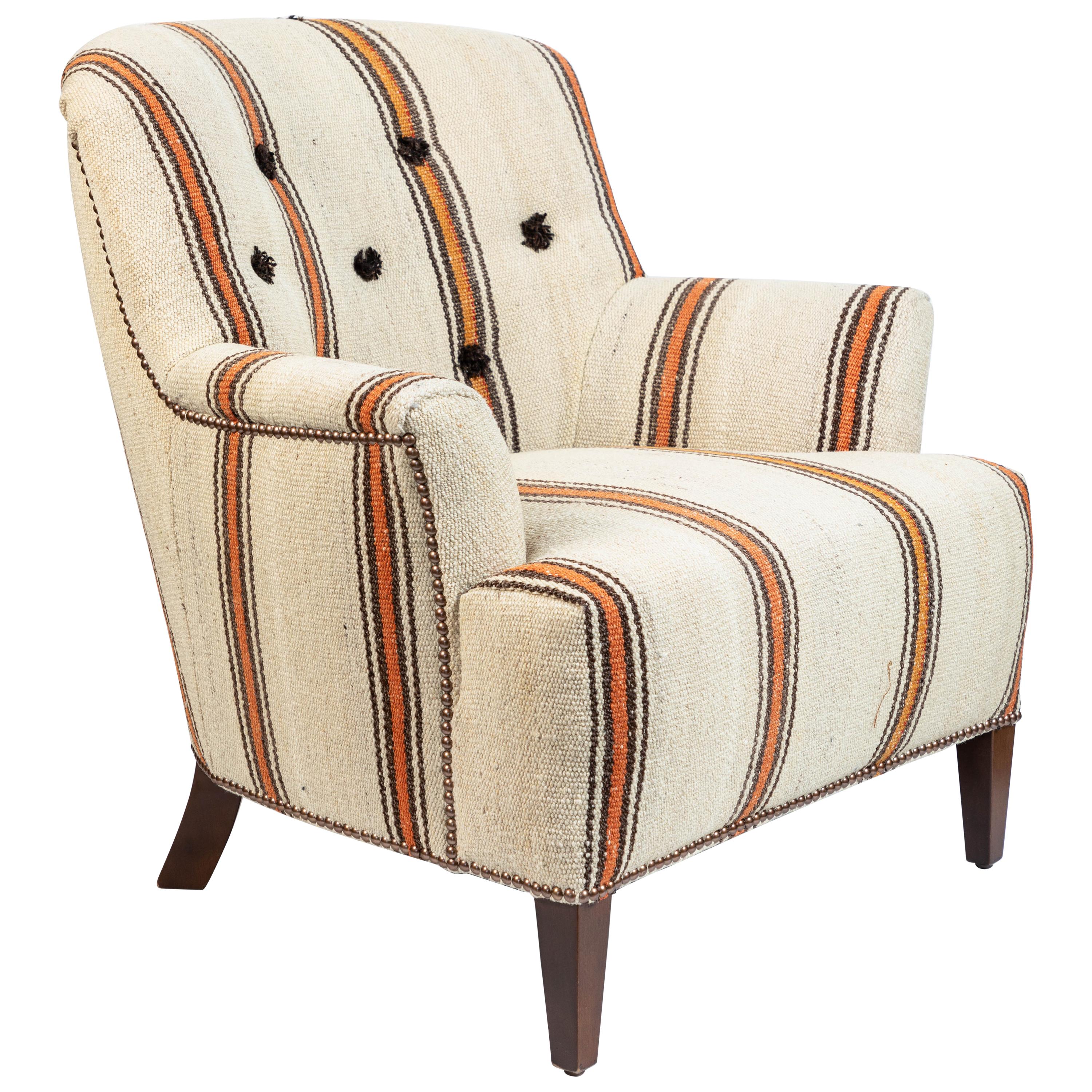 Kilim Upholstered Chair 2 For Sale on 1stDibs kilim upholstered