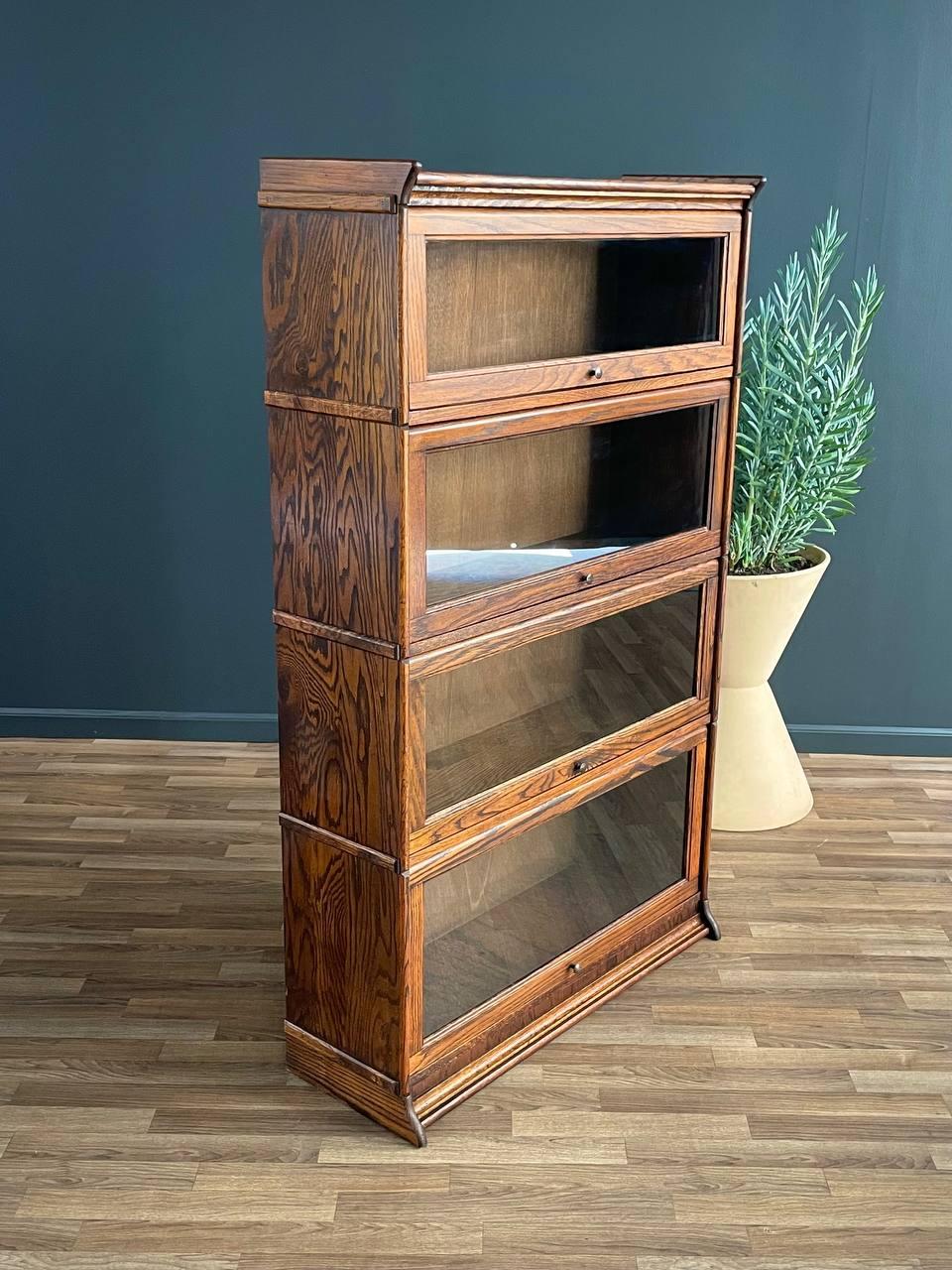 old library bookcase