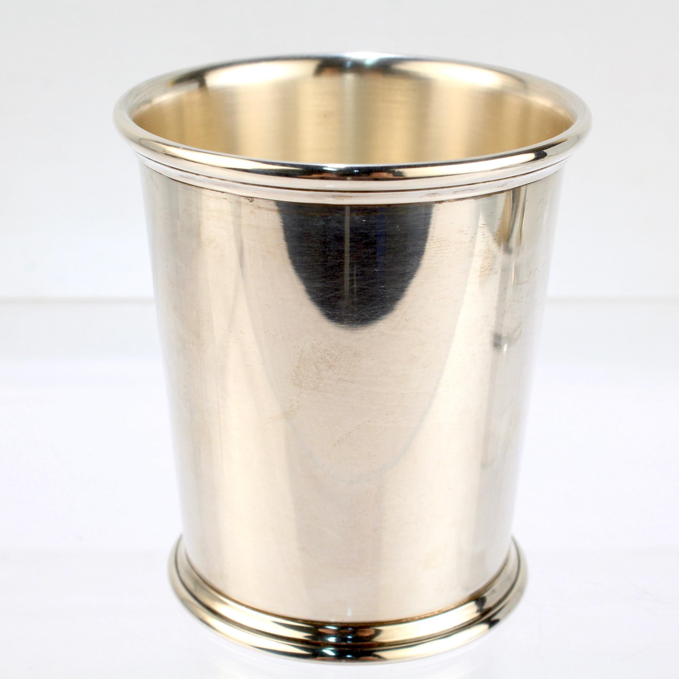vintage sterling silver mint julep cups