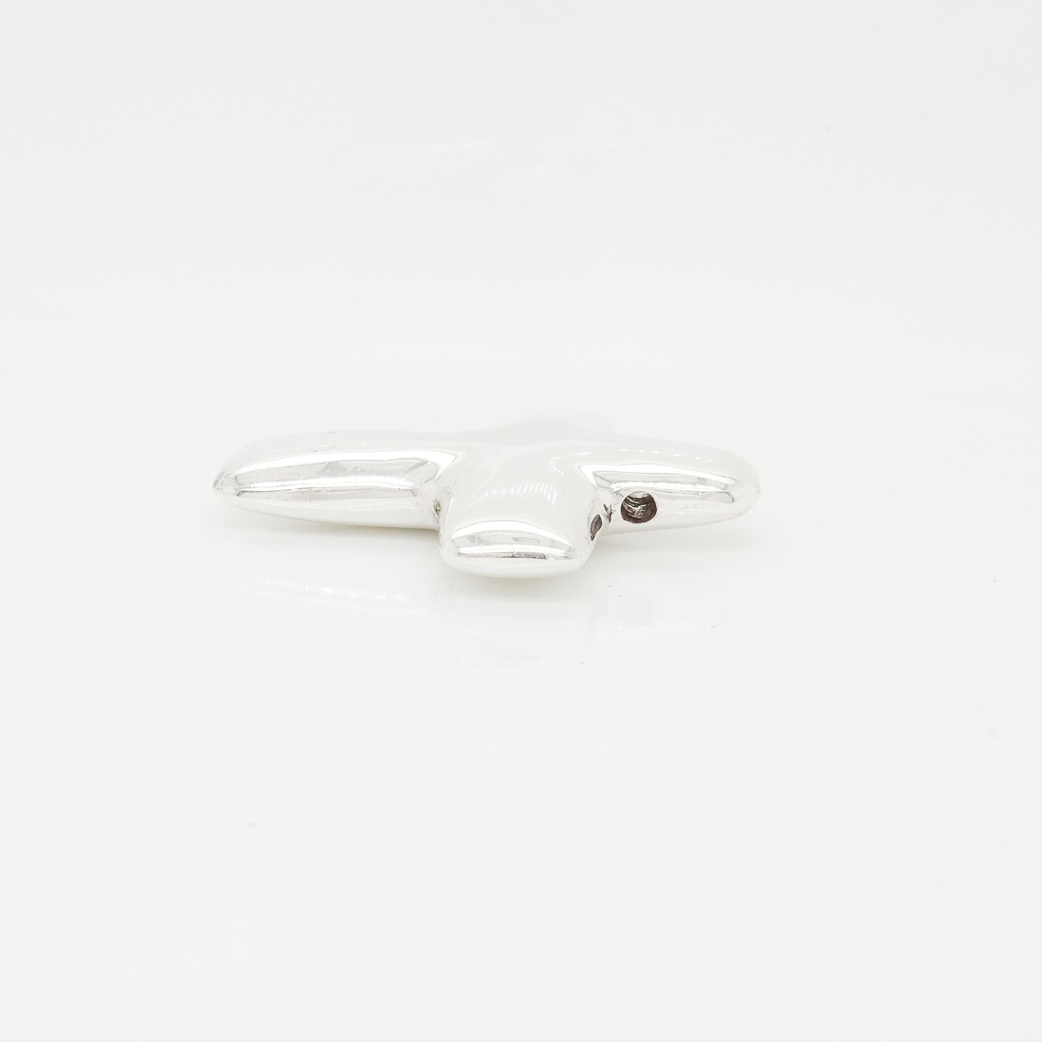 Ciondolo a forma di croce in argento sterling d'epoca Barry Kieselstein-Cord per una collana in vendita 4