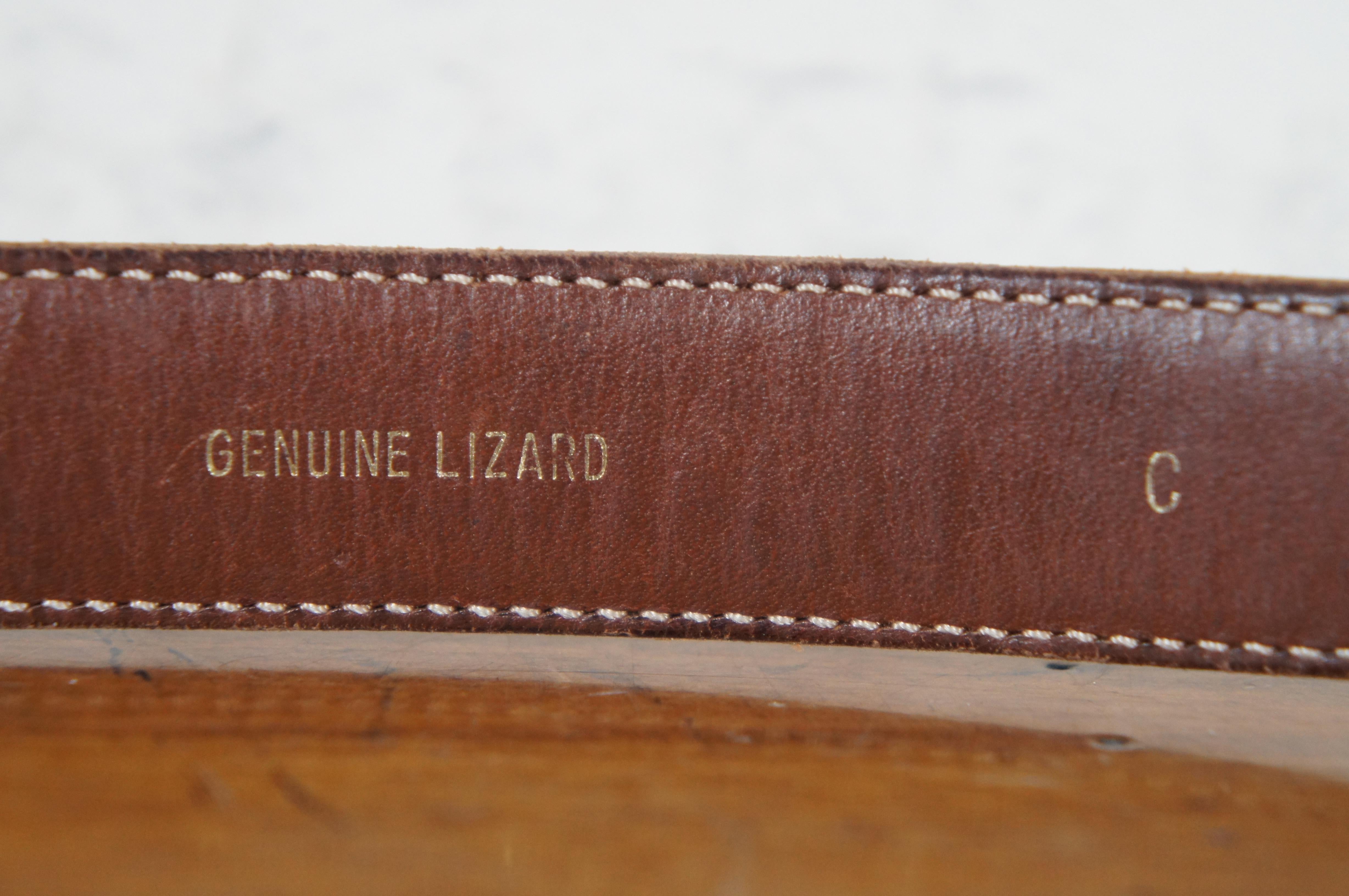 Vintage Barry Kieselstein Cord Sterling Silver Labrador Dog Lizard Belt & Buckle For Sale 1